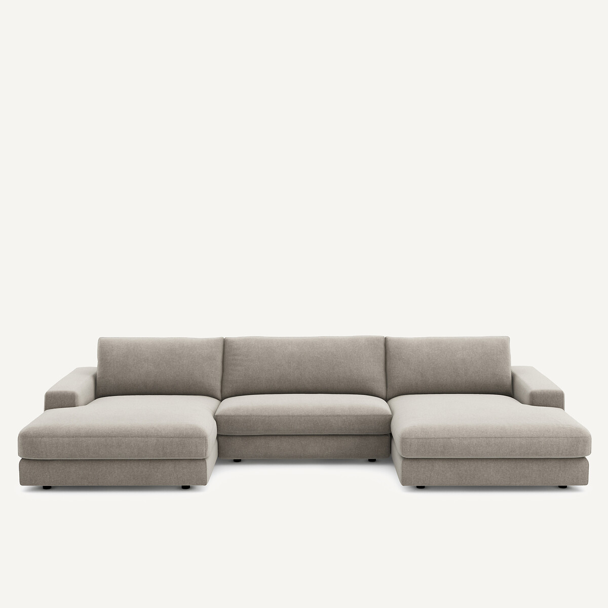 Καναπές 5 θέσεων από βελούδινο chenille Μ173xΠ370xΥ78cm