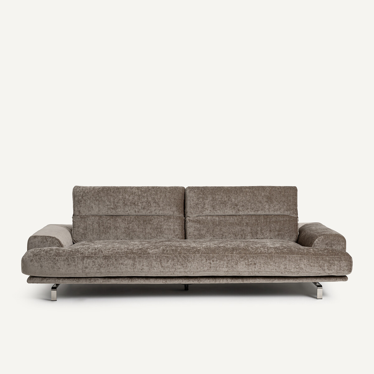 Καναπές από μελανζέ βελούδο Μ105xΠ215xΥ83cm