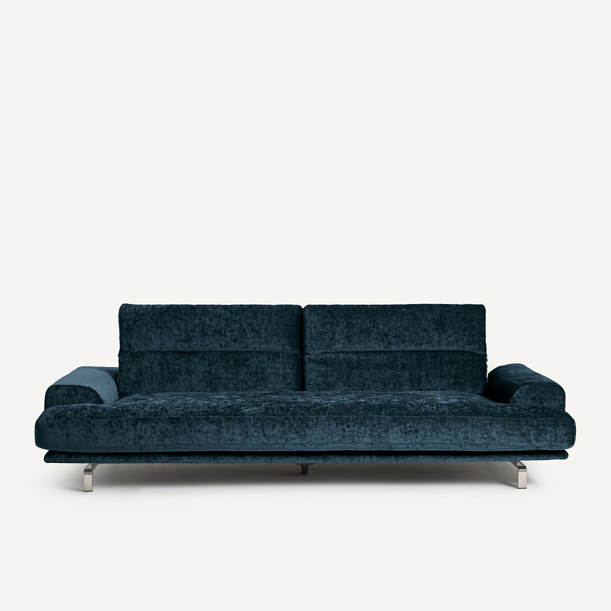 Καναπές από μελανζέ βελούδο Μ105xΠ215xΥ83cm