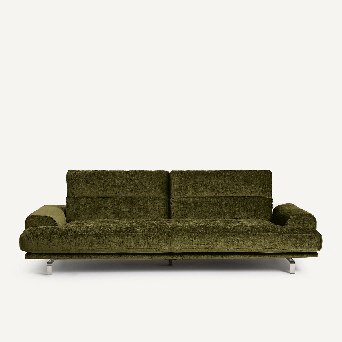 Καναπές από μελανζέ βελούδο Μ105xΠ242xΥ83cm