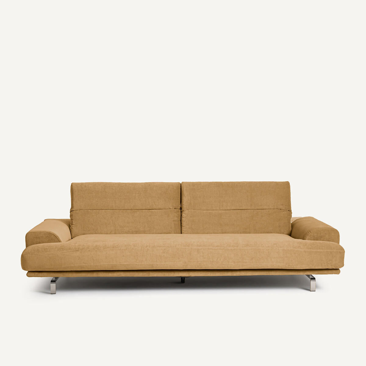 Καναπές από βελούδο stone Μ105xΠ215xΥ83cm