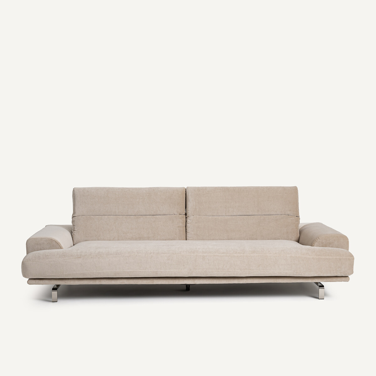 Καναπές από βελούδο stone Μ105xΠ215xΥ83cm