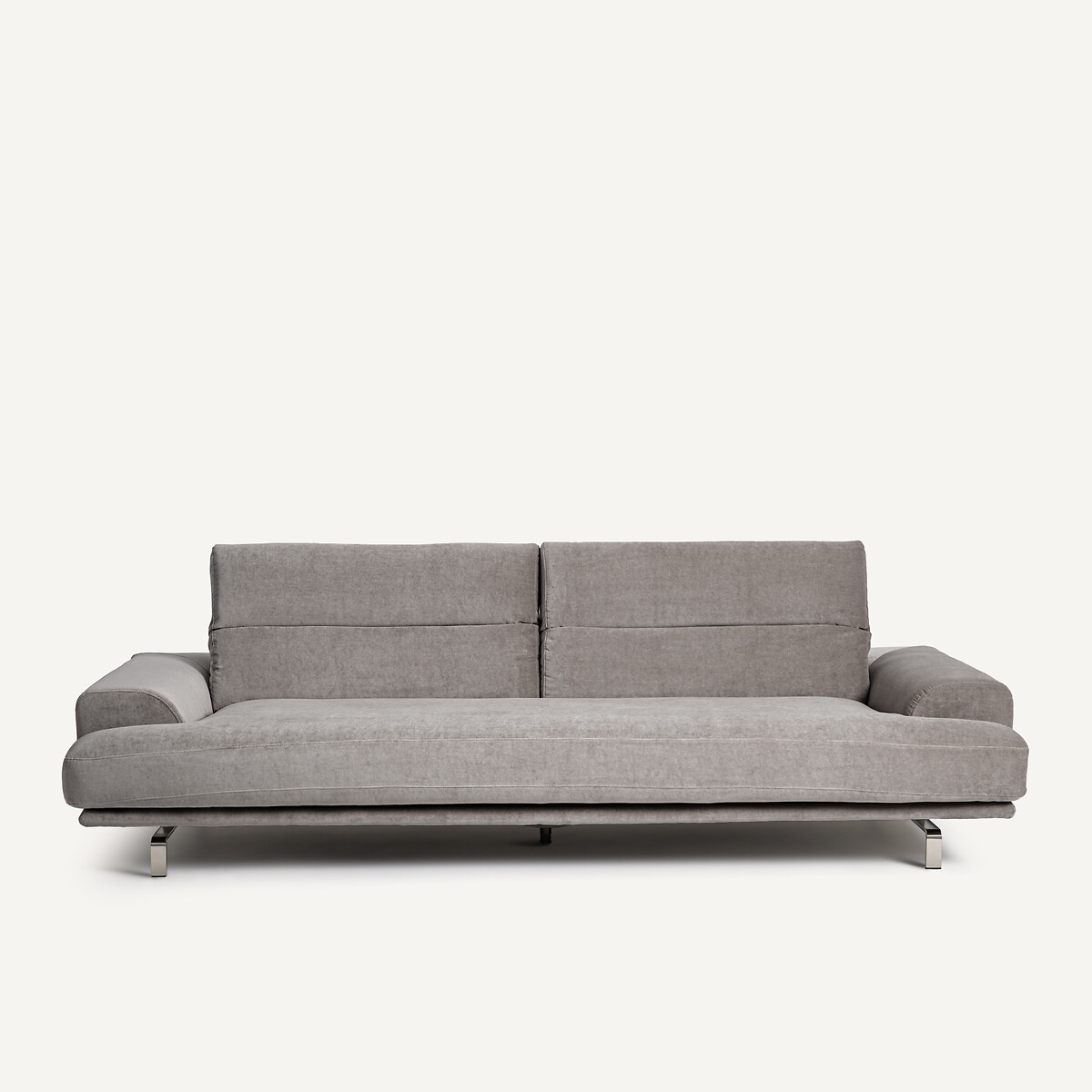 Καναπές από βελούδο stone Μ105xΠ215xΥ83cm