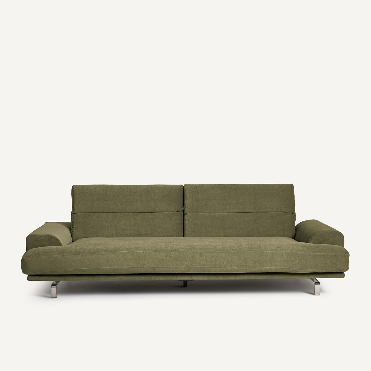 Καναπές από βελούδο stone Μ105xΠ215xΥ83cm