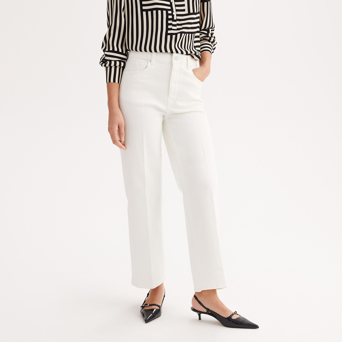 ANNE WEYBURN Τζιν φαρδύ και κοντό