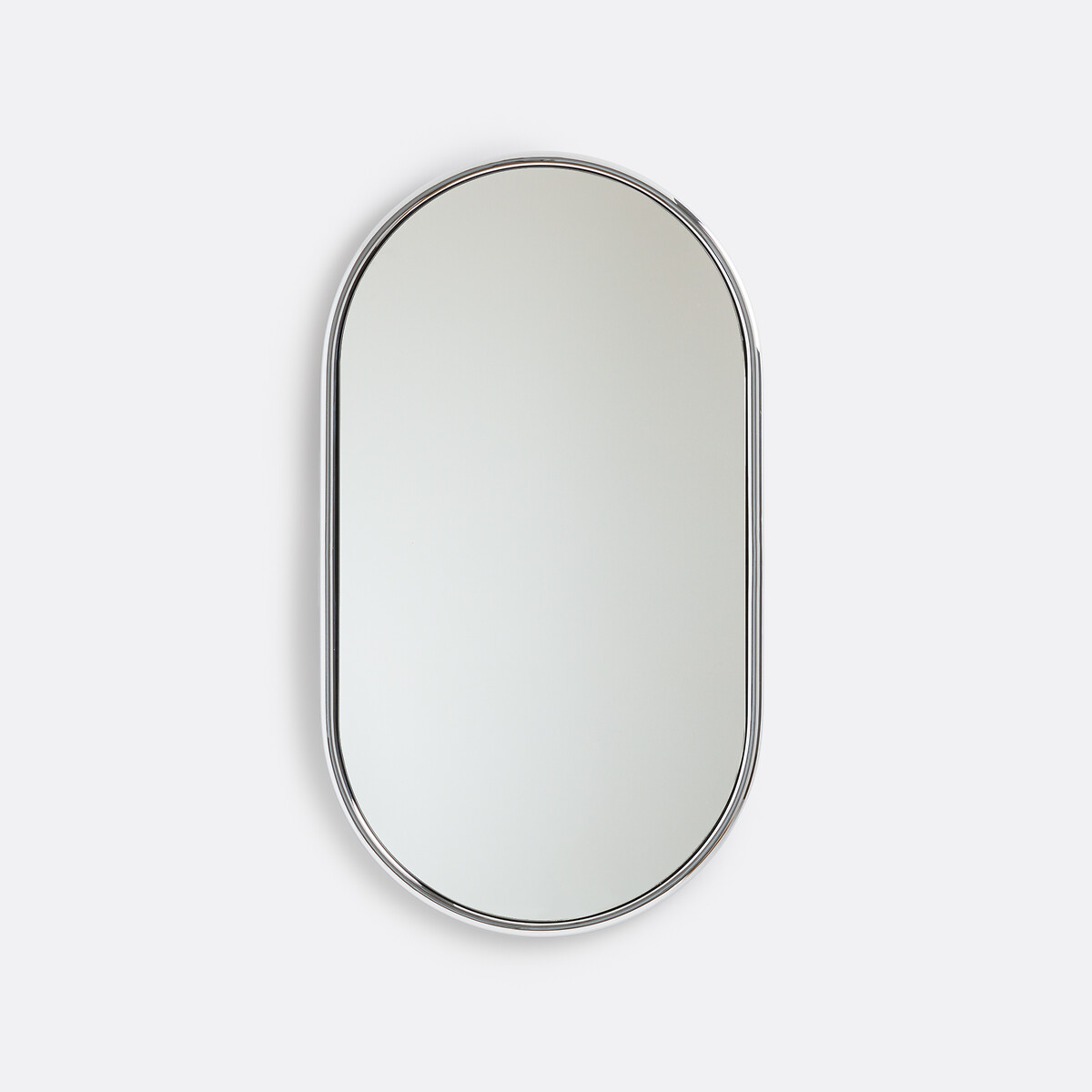 Οβάλ καθρέφτης από χρωμιωμένο σίδερο Μ45xΠ80cm