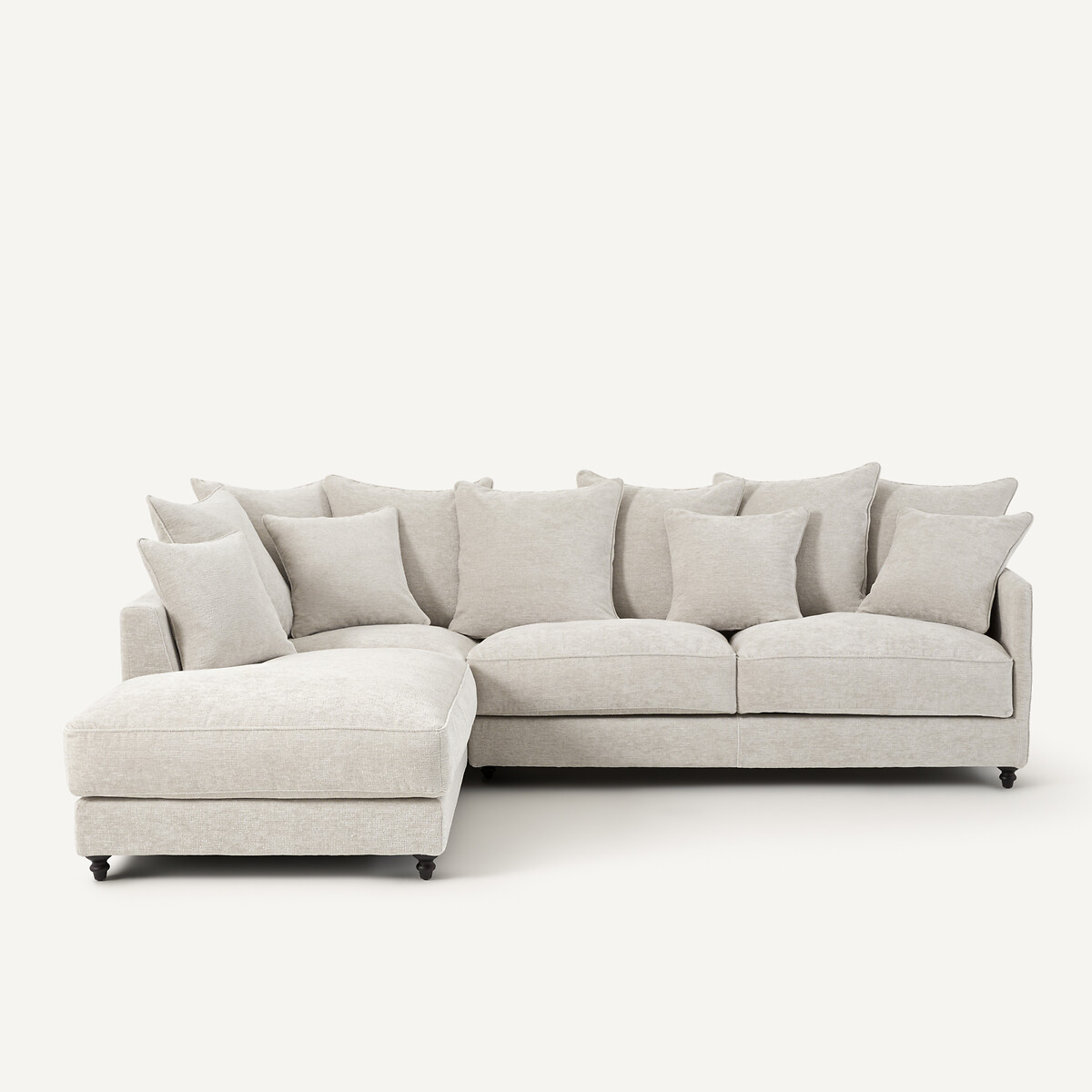 Γωνιακός καναπές-κρεβάτι από ανακυκλωμένο πολυεστέρα Μ209xΠ279xΥ93cm