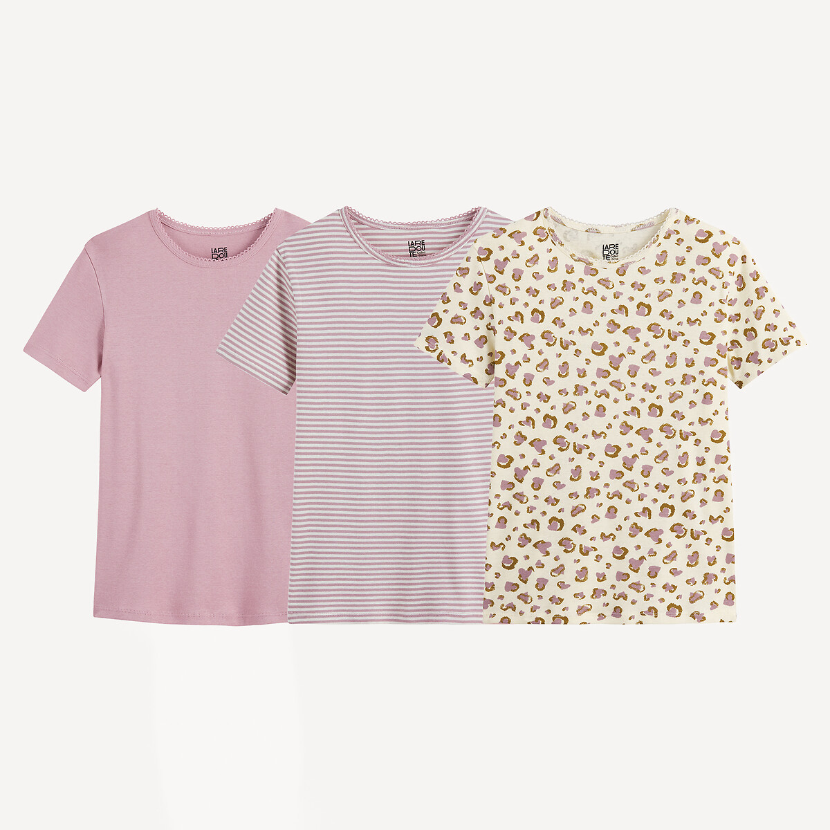 Σετ 3 κοντομάνικα φανελάκια