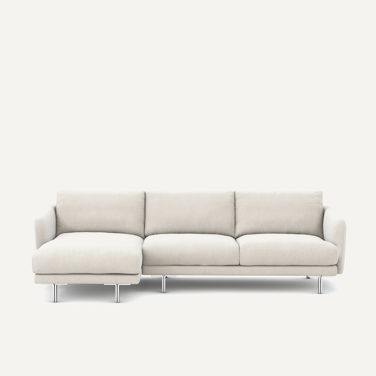 Γωνιακός καναπές από βελούδινo chenille Μ148xΠ246xΥ76cm