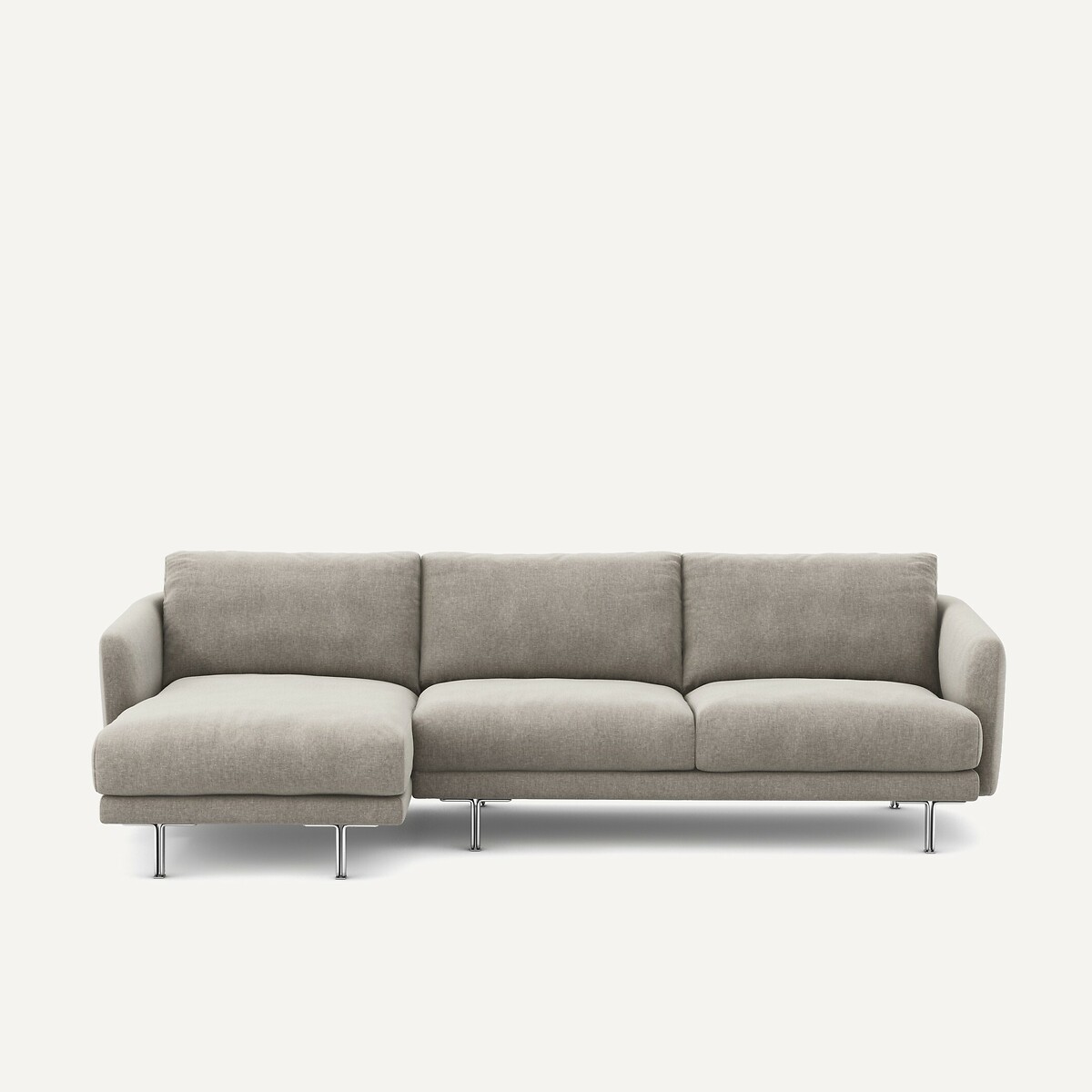 Γωνιακός καναπές από βελούδινo chenille Μ148xΠ246xΥ76cm