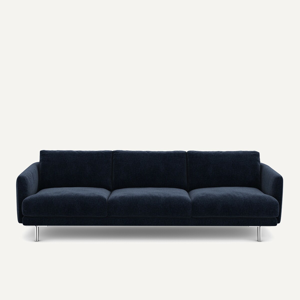 Καναπές από βελούδινo chenille Μ101xΠ221xΥ76cm