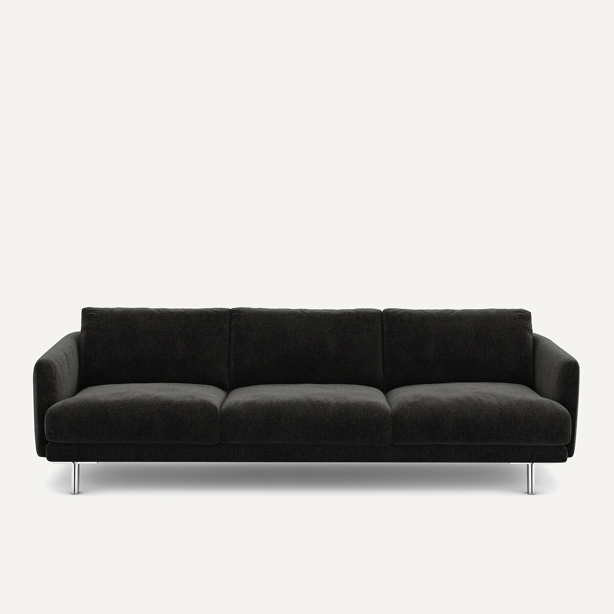 Καναπές από βελούδινo chenille Μ101xΠ221xΥ76cm