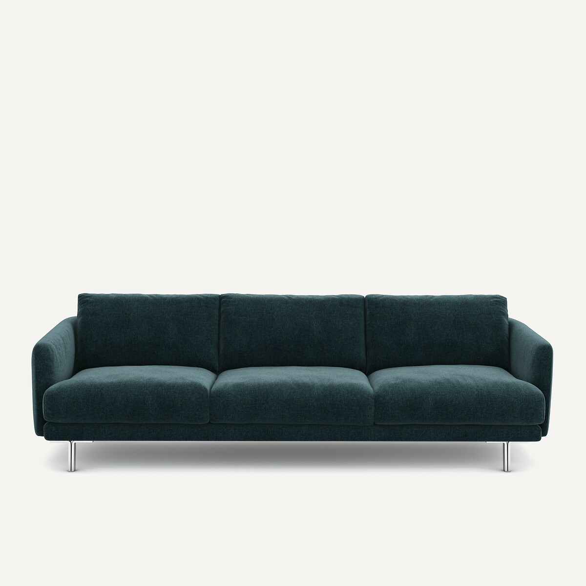 Καναπές από βελούδινo chenille Μ101xΠ221xΥ76cm