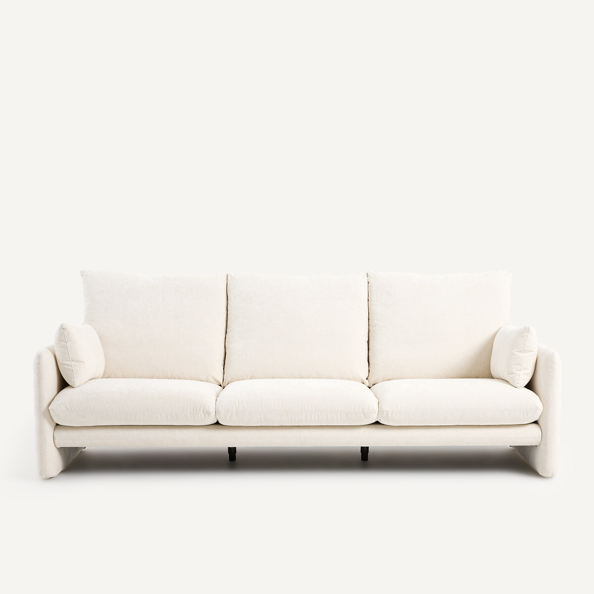 Καναπές από βελούδινο chenille Μ94xΠ211xΥ91cm