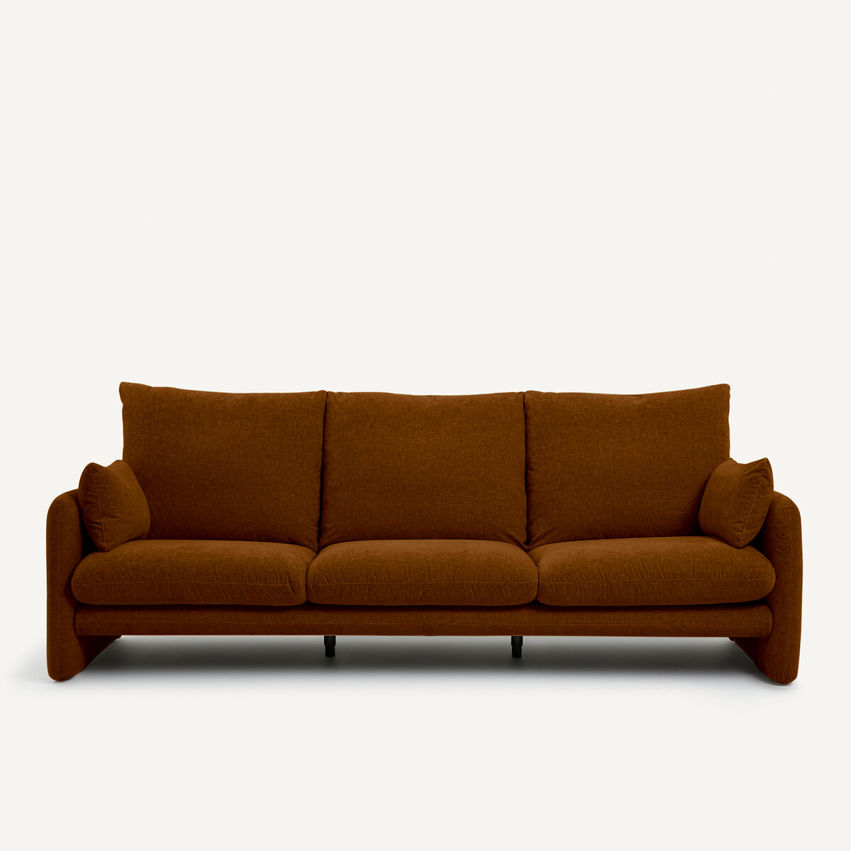 Καναπές από βελούδινο chenille Μ94xΠ211xΥ91cm