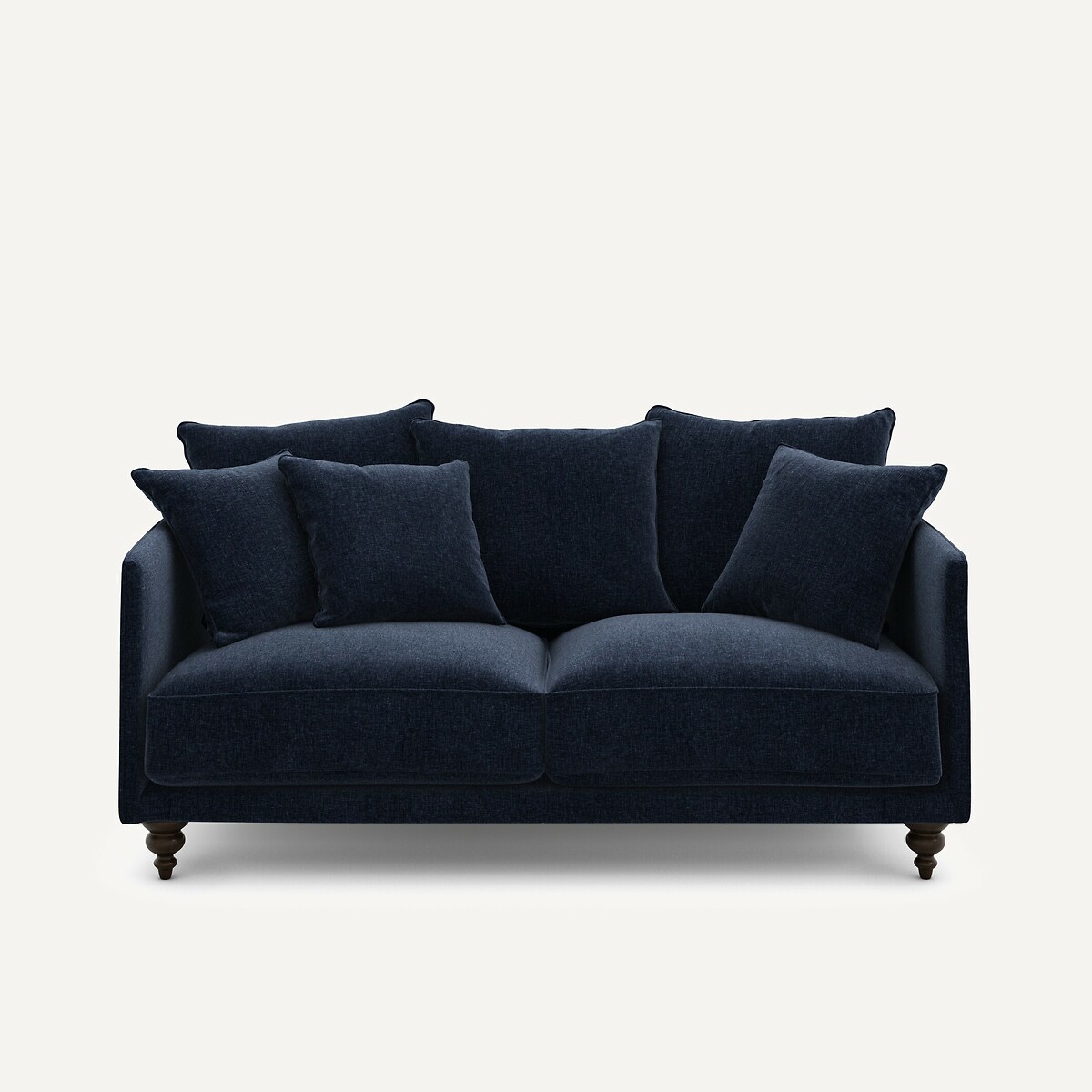 Καναπές compact από βελούδινη chenille Μ105xΠ178xΥ93cm