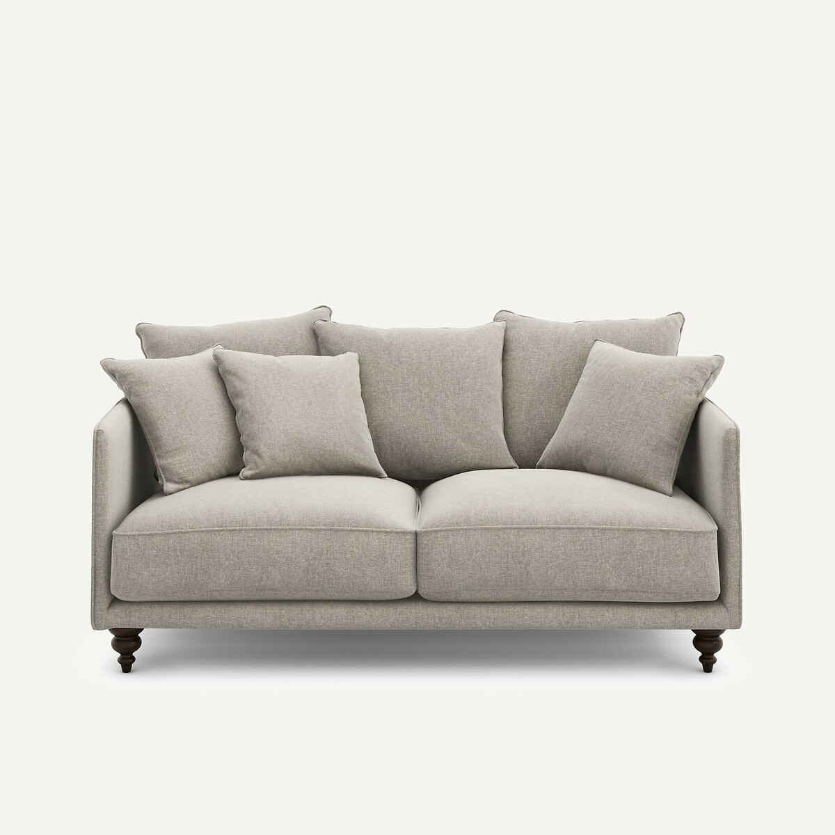 Καναπές compact από βελούδινη chenille Μ105xΠ178xΥ93cm