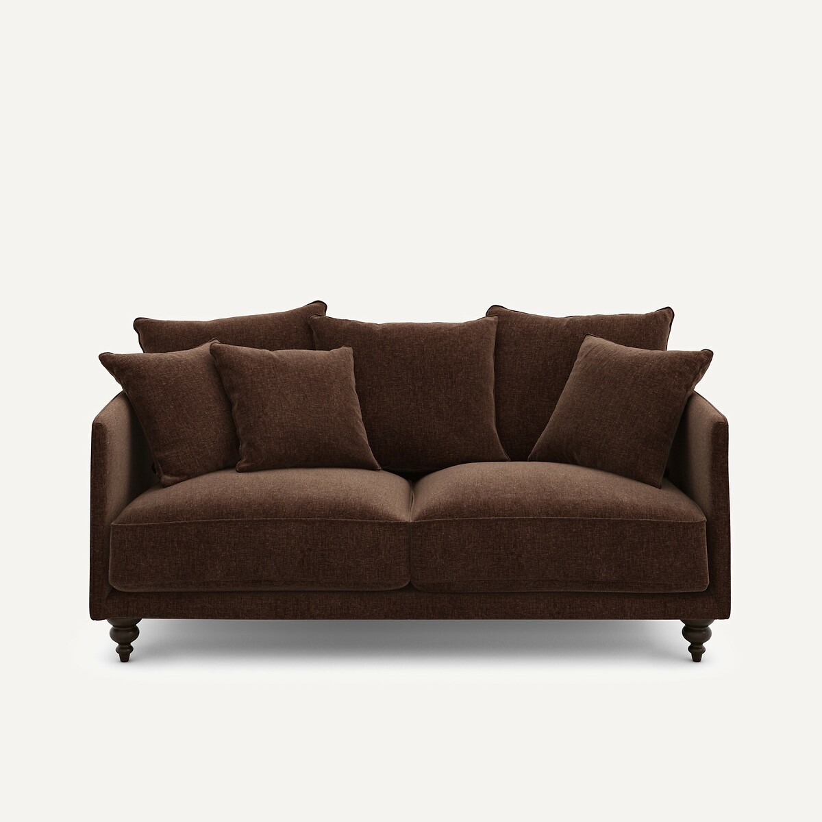 Καναπές compact από βελούδινη chenille Μ105xΠ178xΥ93cm