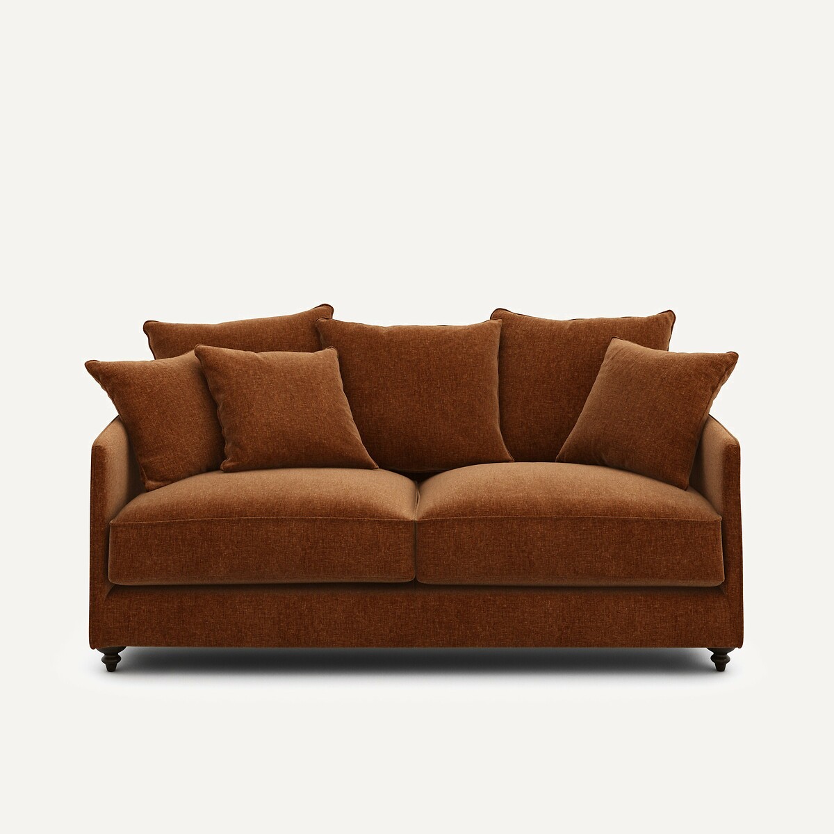 Συμπαγής καναπές-κρεβάτι βελούδο chenille Lazare Μ105xΠ184xΥ93cm