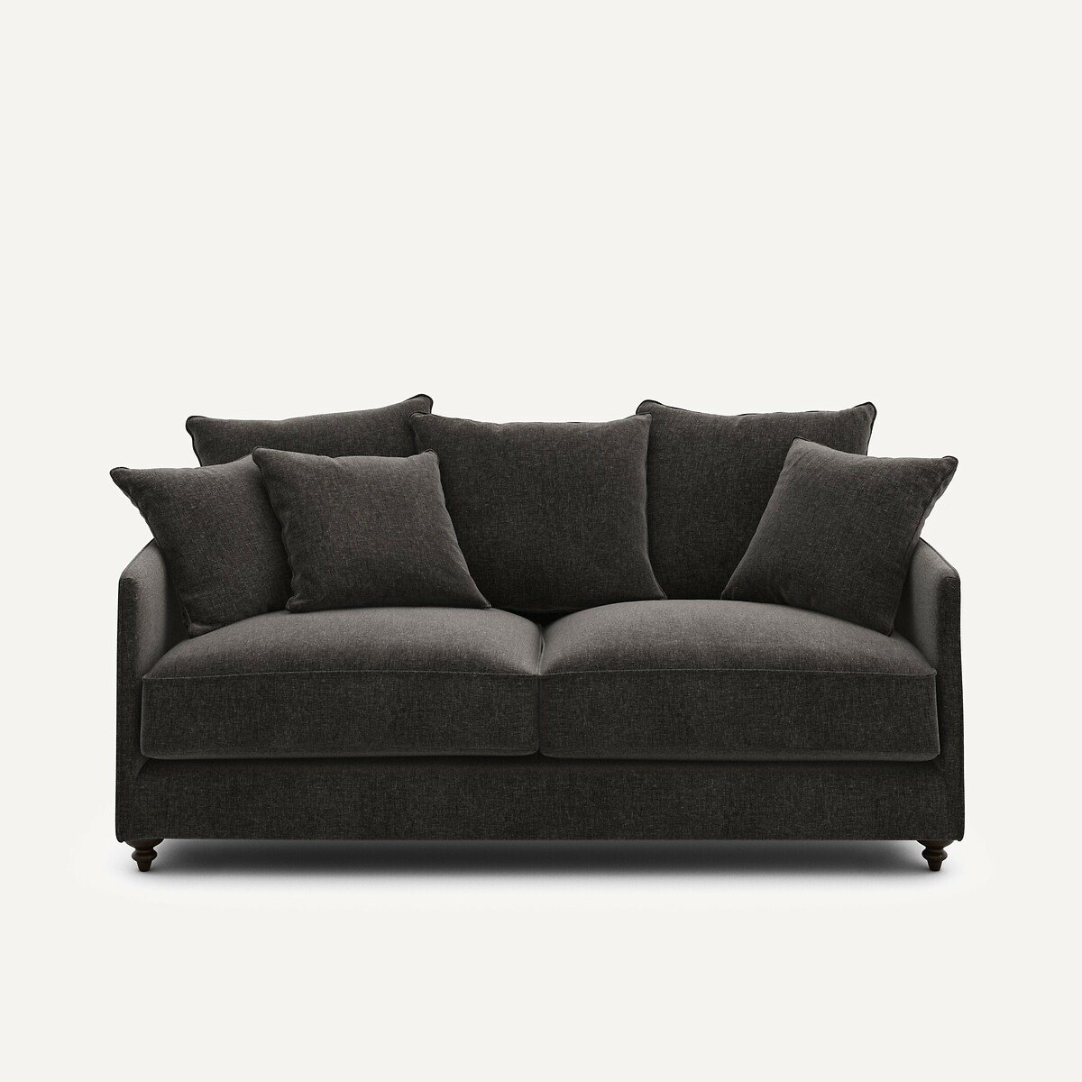 Συμπαγής καναπές-κρεβάτι βελούδο chenille Lazare Μ105xΠ184xΥ93cm