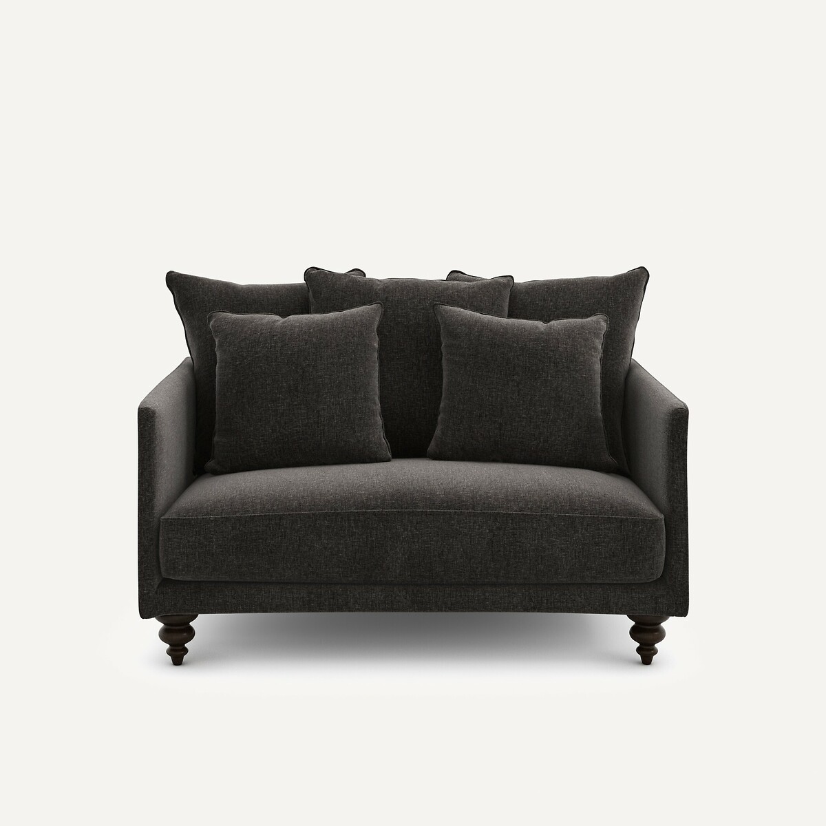 AM.PM Διθέσιος καναπές compact από βελούδο chenille Μ105xΠ138xΥ93cm