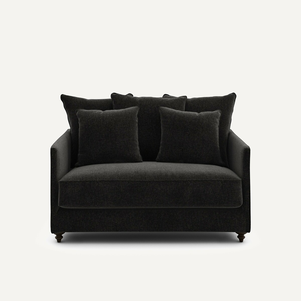 Διθέσιος καναπές-κρεβάτι από βελούδινο chenille Μ105xΠ133xΥ93cm