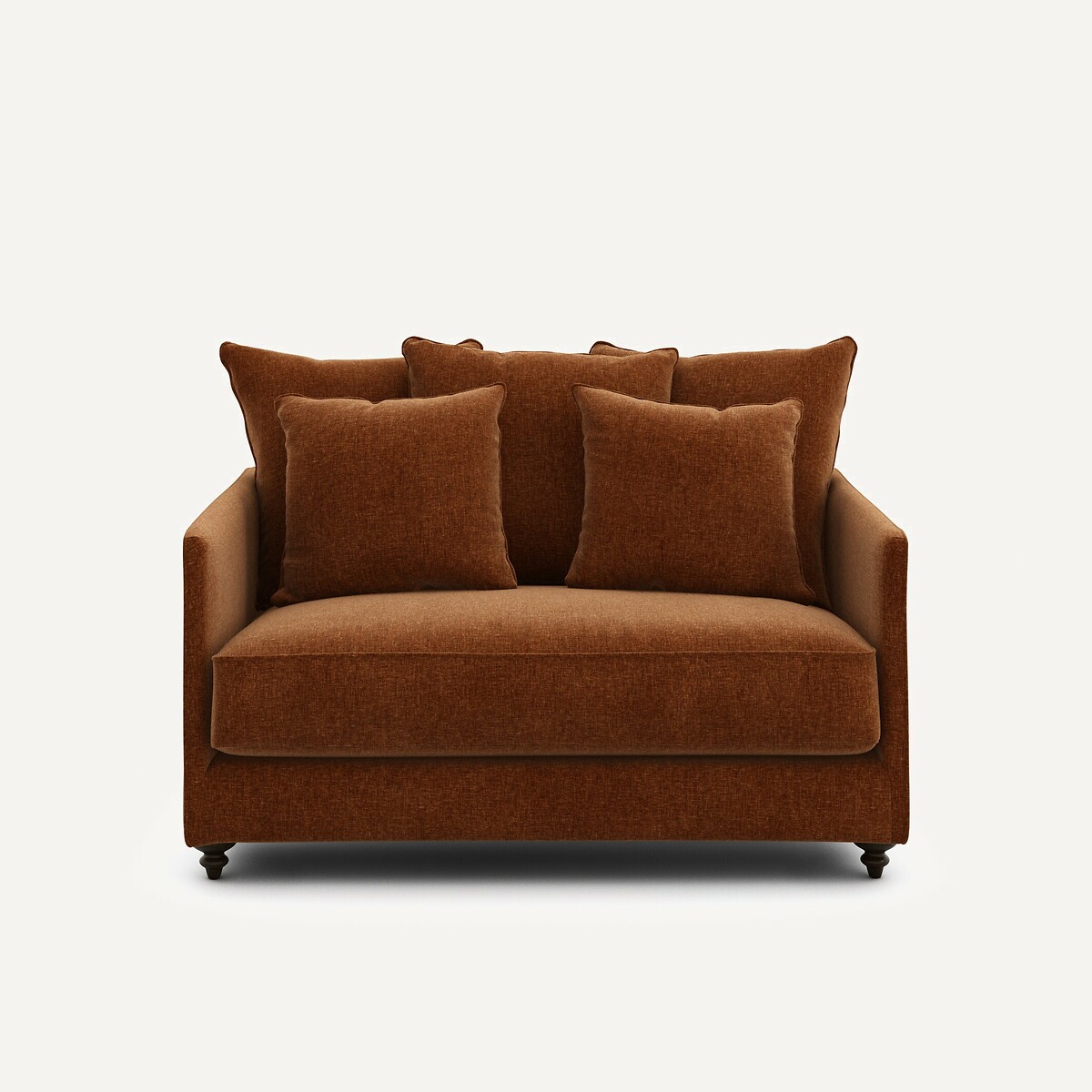 Διθέσιος καναπές-κρεβάτι από βελούδινο chenille Μ105xΠ133xΥ93cm