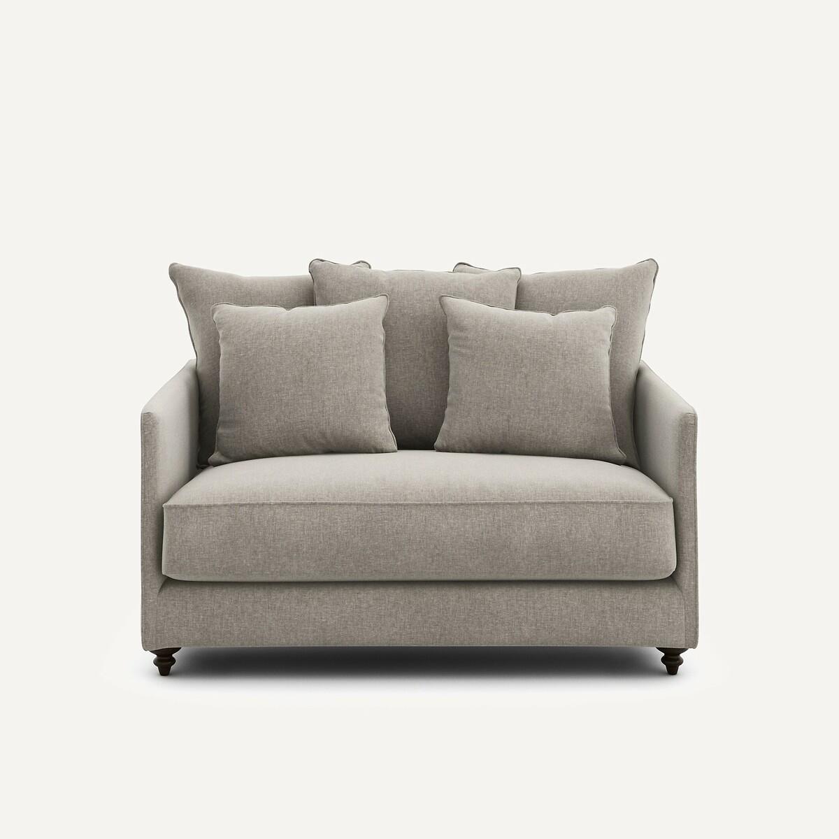 Διθέσιος καναπές-κρεβάτι από βελούδινο chenille Μ105xΠ133xΥ93cm