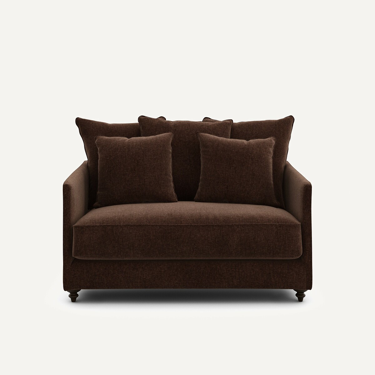 Διθέσιος καναπές-κρεβάτι από βελούδινο chenille Μ105xΠ133xΥ93cm