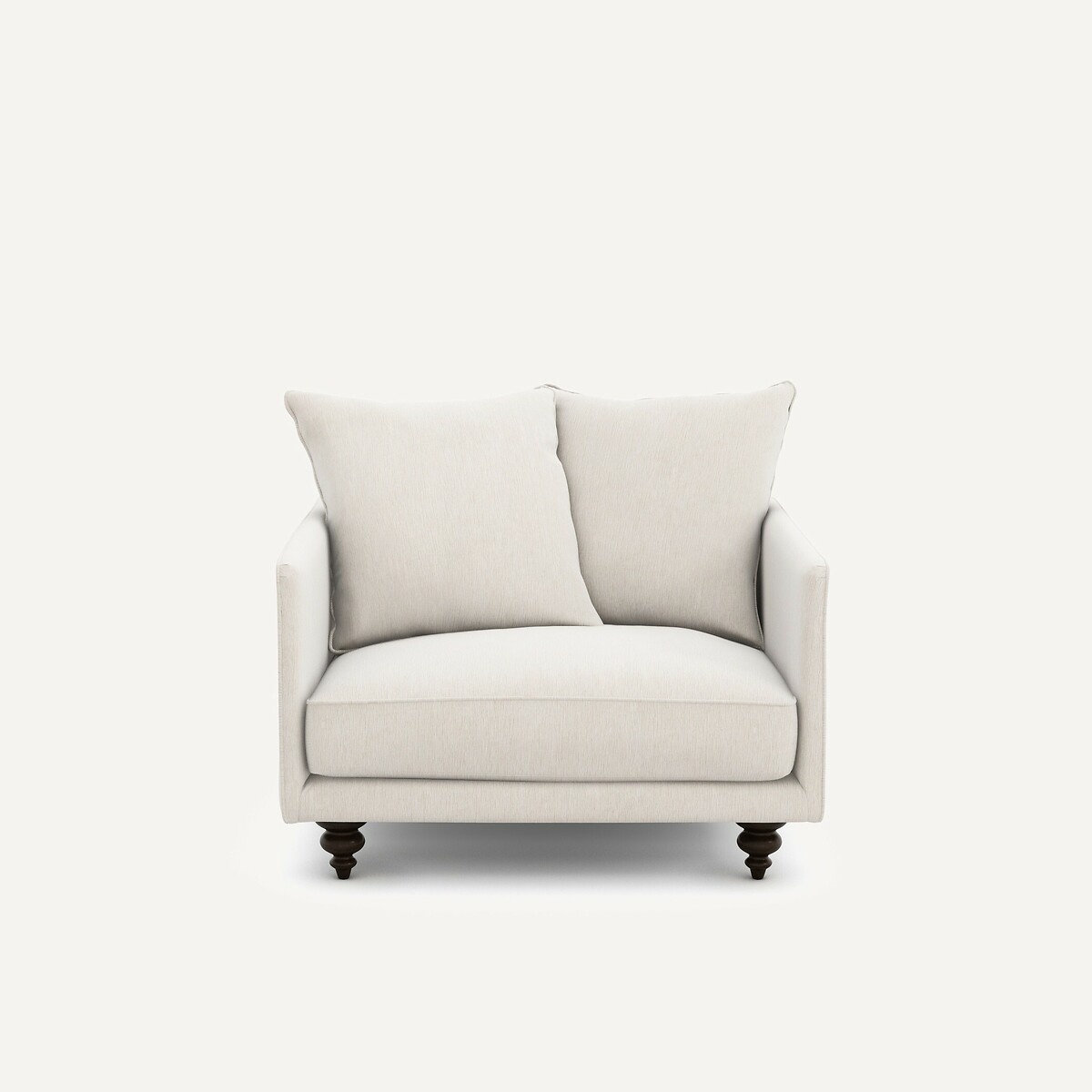 Πολυθρόνα από βελούδινο chenille Μ87xΠ87xΥ85cm