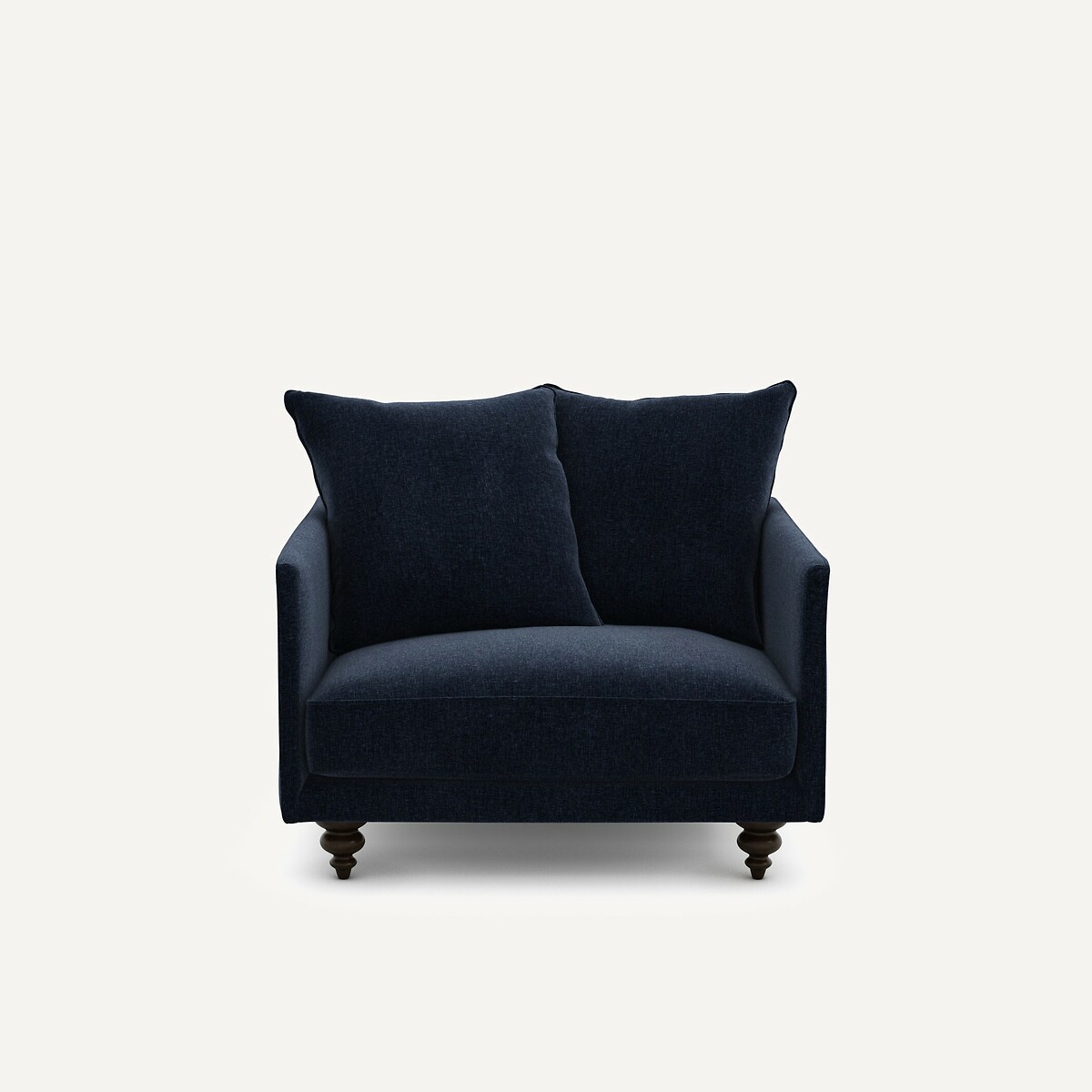 Πολυθρόνα από βελούδινο chenille Μ87xΠ87xΥ85cm
