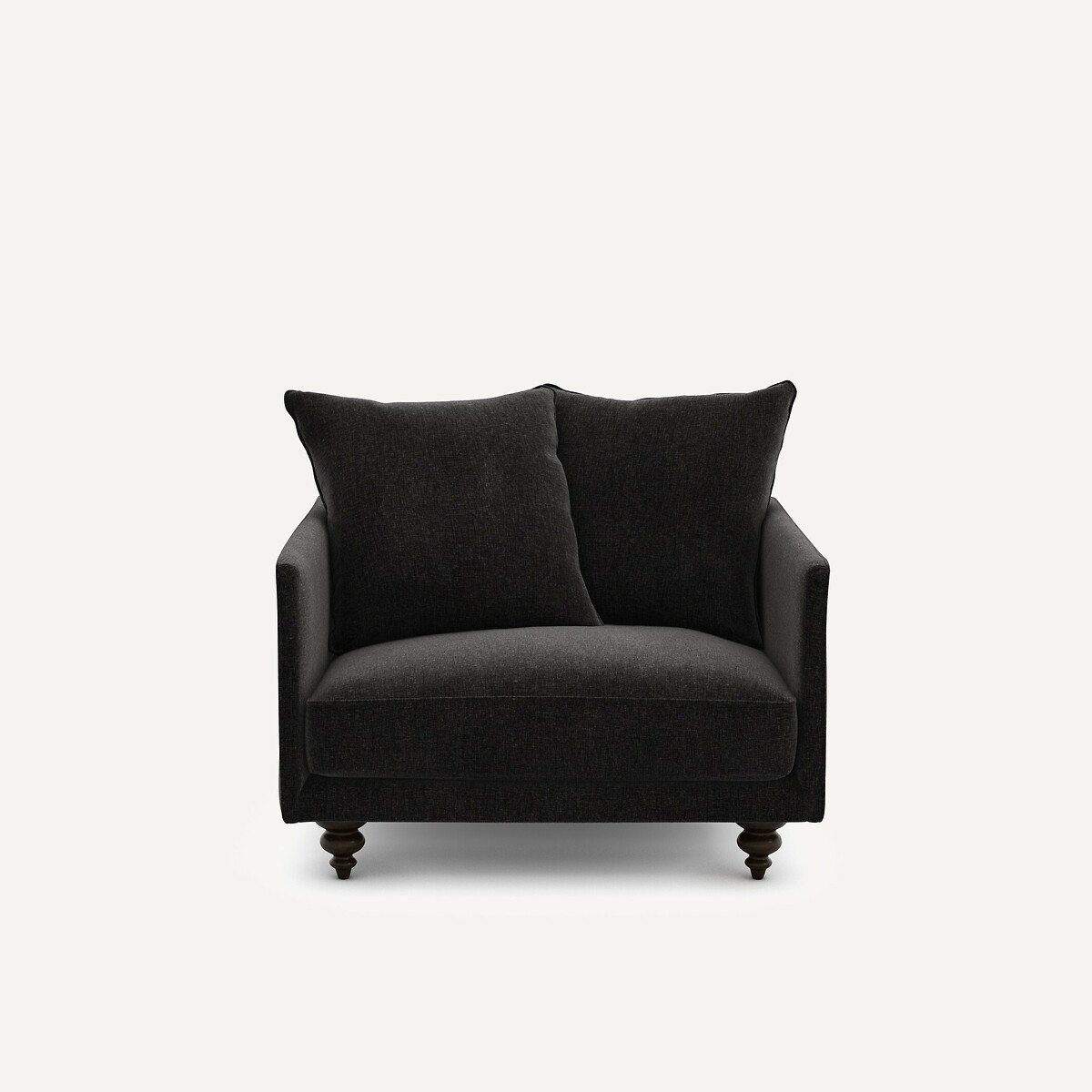 Πολυθρόνα από βελούδινο chenille Μ87xΠ87xΥ85cm