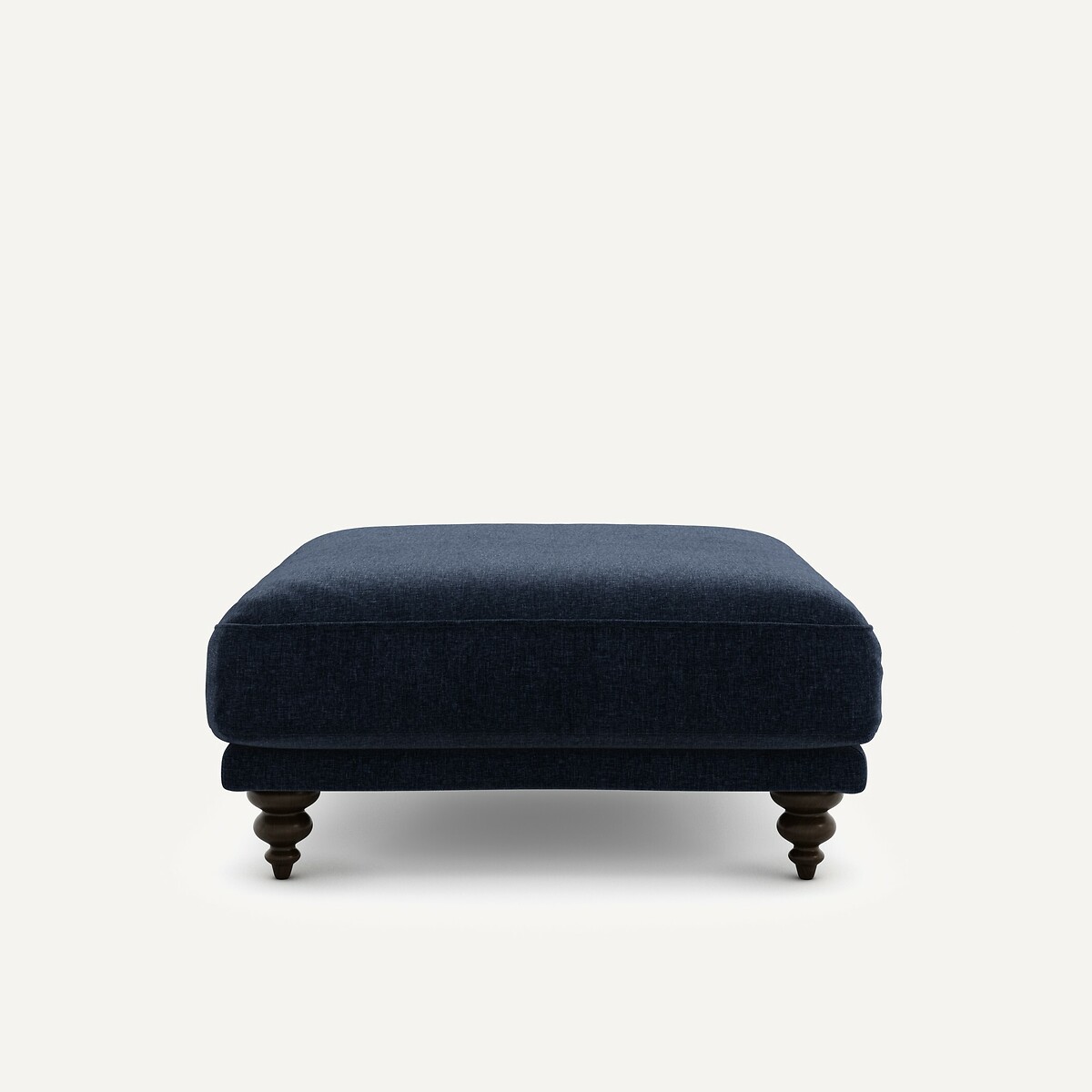 Υποπόδιο από βελούδινο chenille Μ105xΠ102xΥ49cm