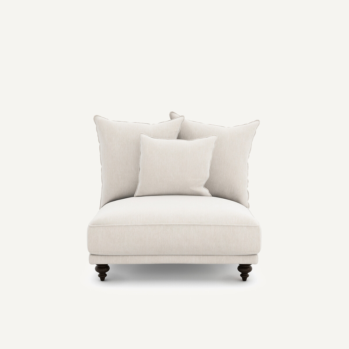 Πολυθρόνα τύπου chaise longue από βελούδινο chenille, Lazare