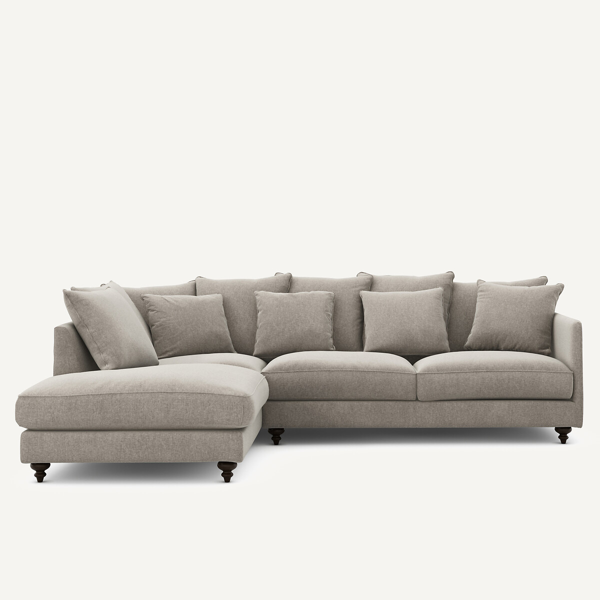 Γωνιακός καναπές-κρεβάτι από βελούδο Μ209xΠ279xΥ93cm