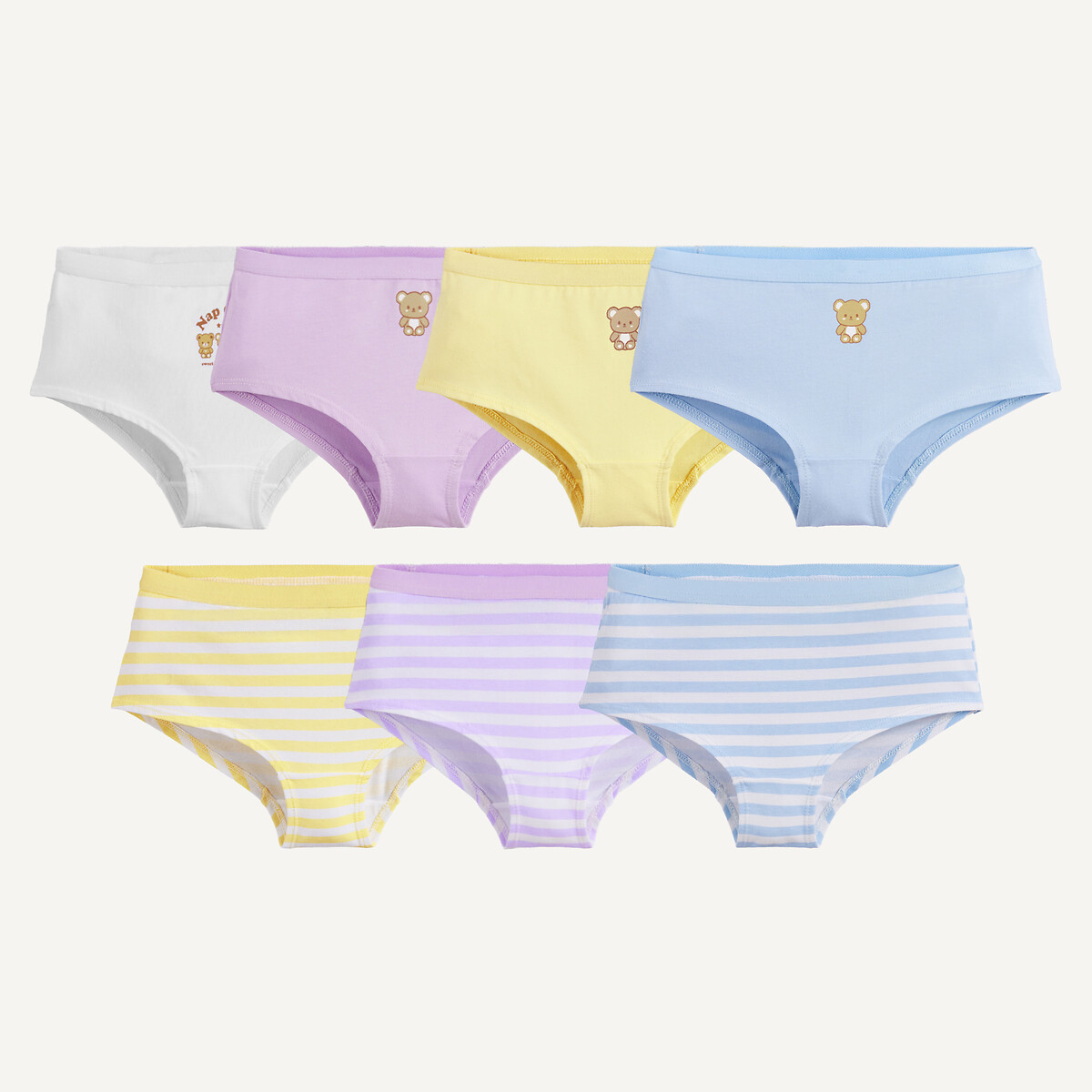 Σετ 7 ψηλόμεσα σλιπ με σχέδια