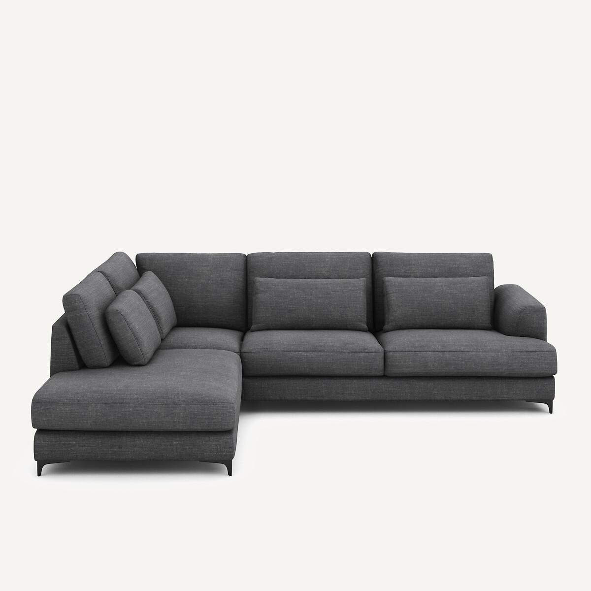 Γωνιακός καναπές-κρεβάτι αριστερός, από βαμβάκι και λινό, Marsile