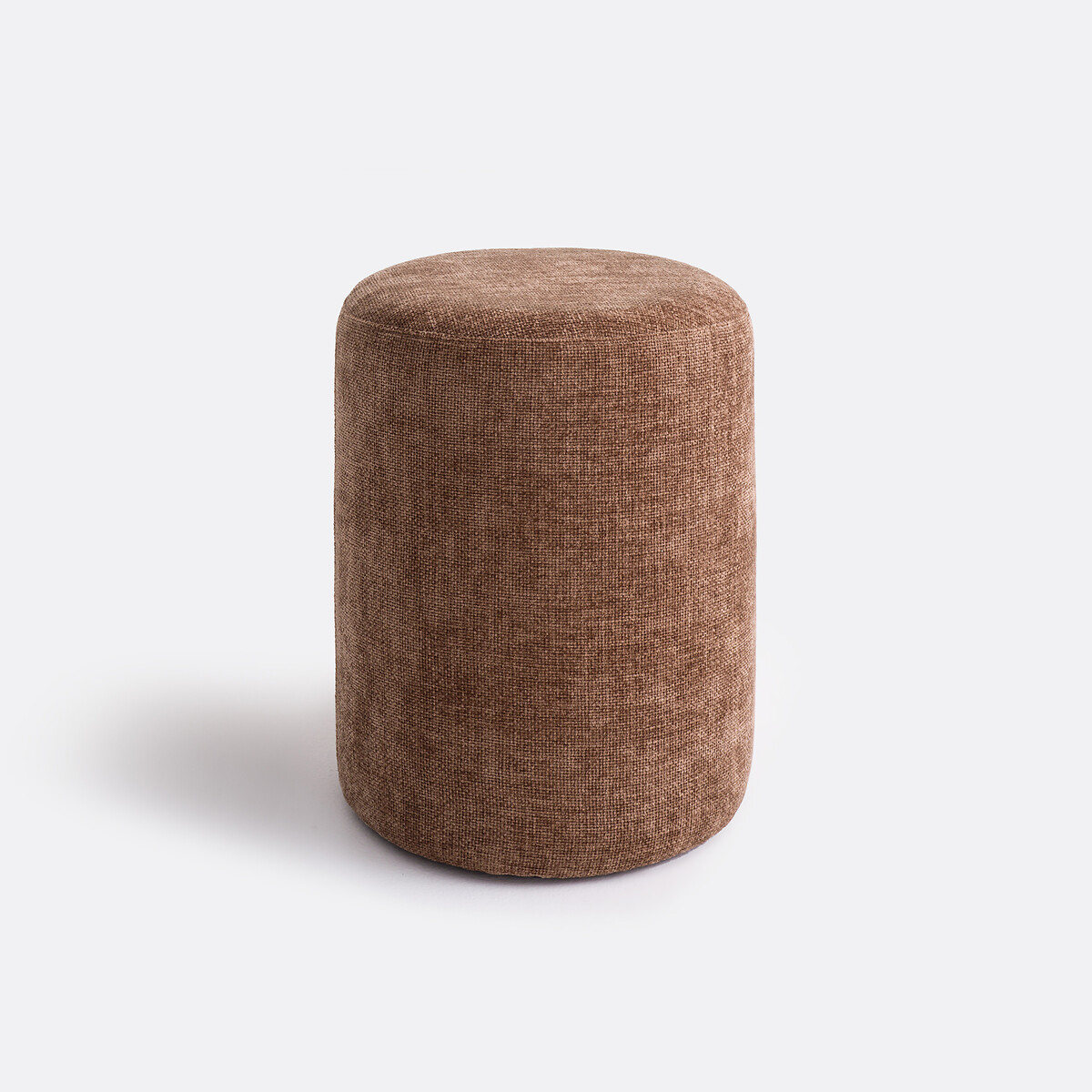 Πουφ από ύφασμα με ανάγλυφη υφή Μ34xΠ34xΥ44cm