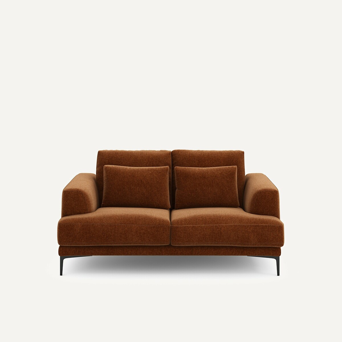 Καναπές 2 θέσεων από βελούδινο ύφασμα Μ105xΠ177xΥ83cm