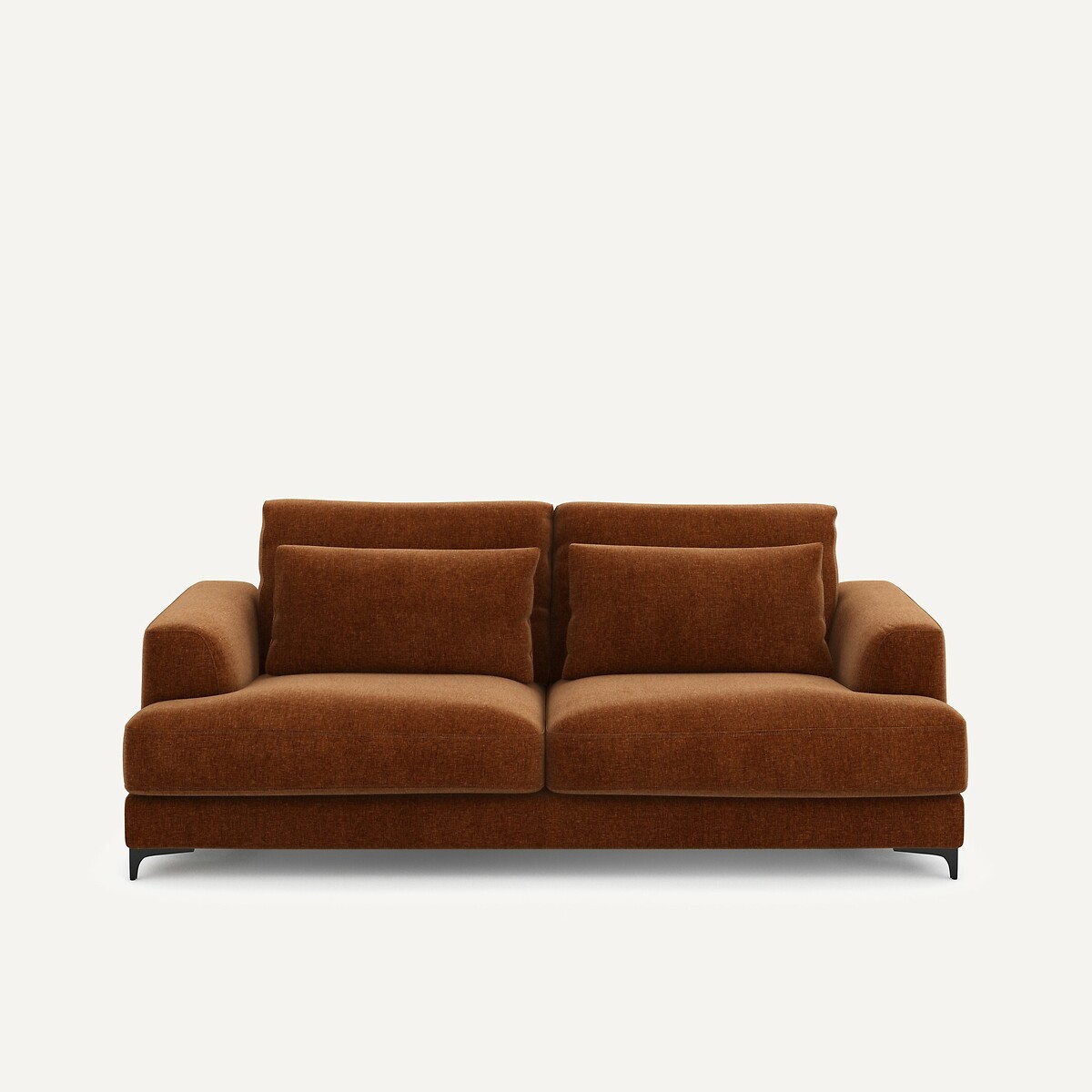 Τριθέσιος καναπές-κρεβάτι από βελούδο Μ105xΠ217xΥ83cm