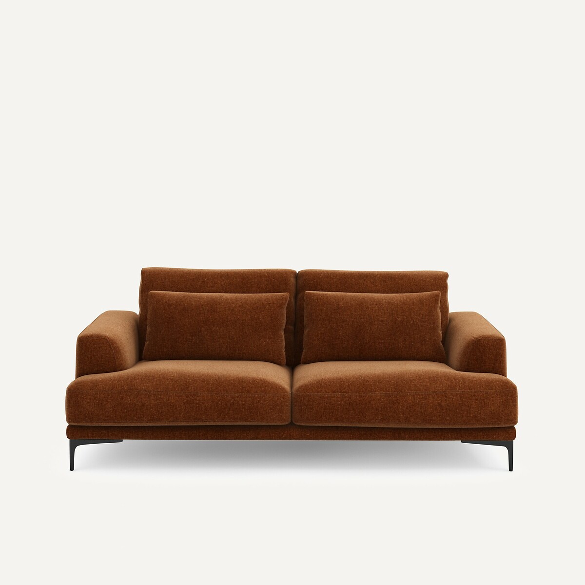 Καναπές 3 θέσεων από βελούδο chenille Μ105xΠ217xΥ83cm