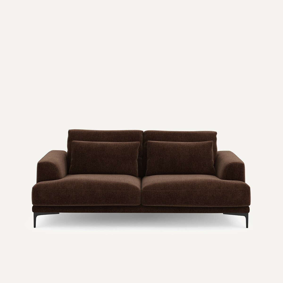 Καναπές 3 θέσεων από βελούδο chenille Μ105xΠ217xΥ83cm