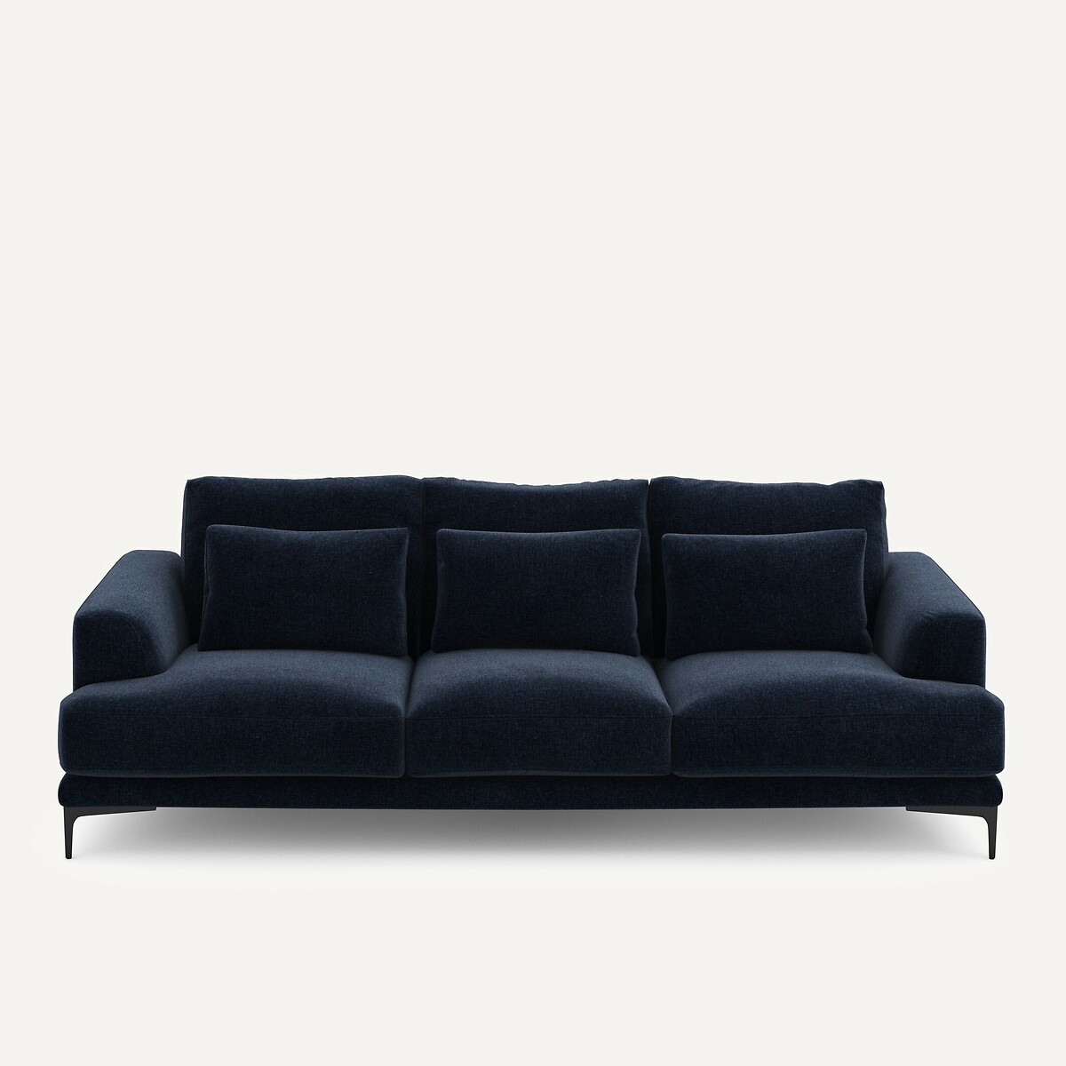 Καναπές 4 θέσεων από βελούδινο chenille Μ105xΠ247xΥ83cm