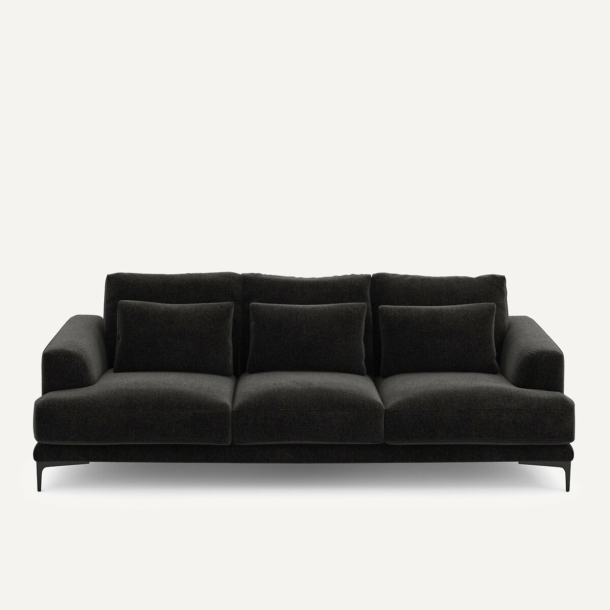 Καναπές 4 θέσεων από βελούδινο chenille Μ105xΠ247xΥ83cm