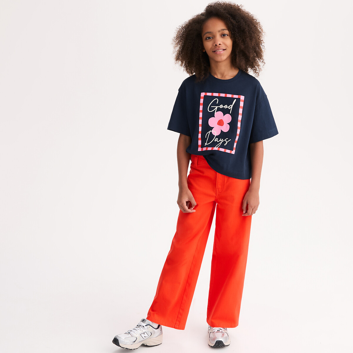 Παντελόνι σε φαρδιά γραμμή από τουίλ