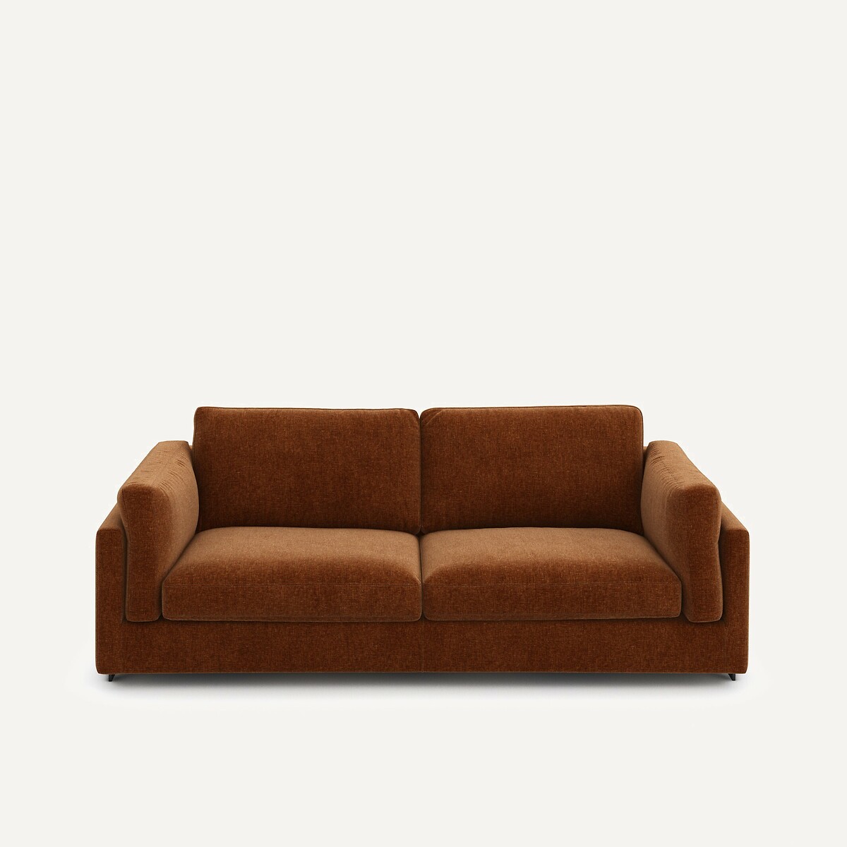 Καναπές-κρεβάτι από βελούδινο chenille Μ99xΠ213xΥ89cm