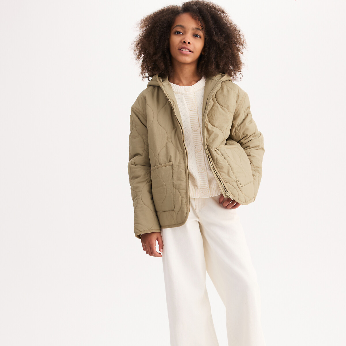 La Redoute Collections Ελαφρύ μπουφάν με κουκούλα