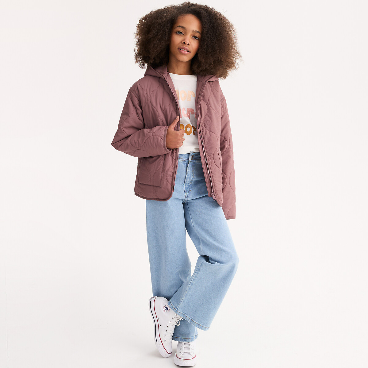 La Redoute Collections Ελαφρύ μπουφάν με κουκούλα