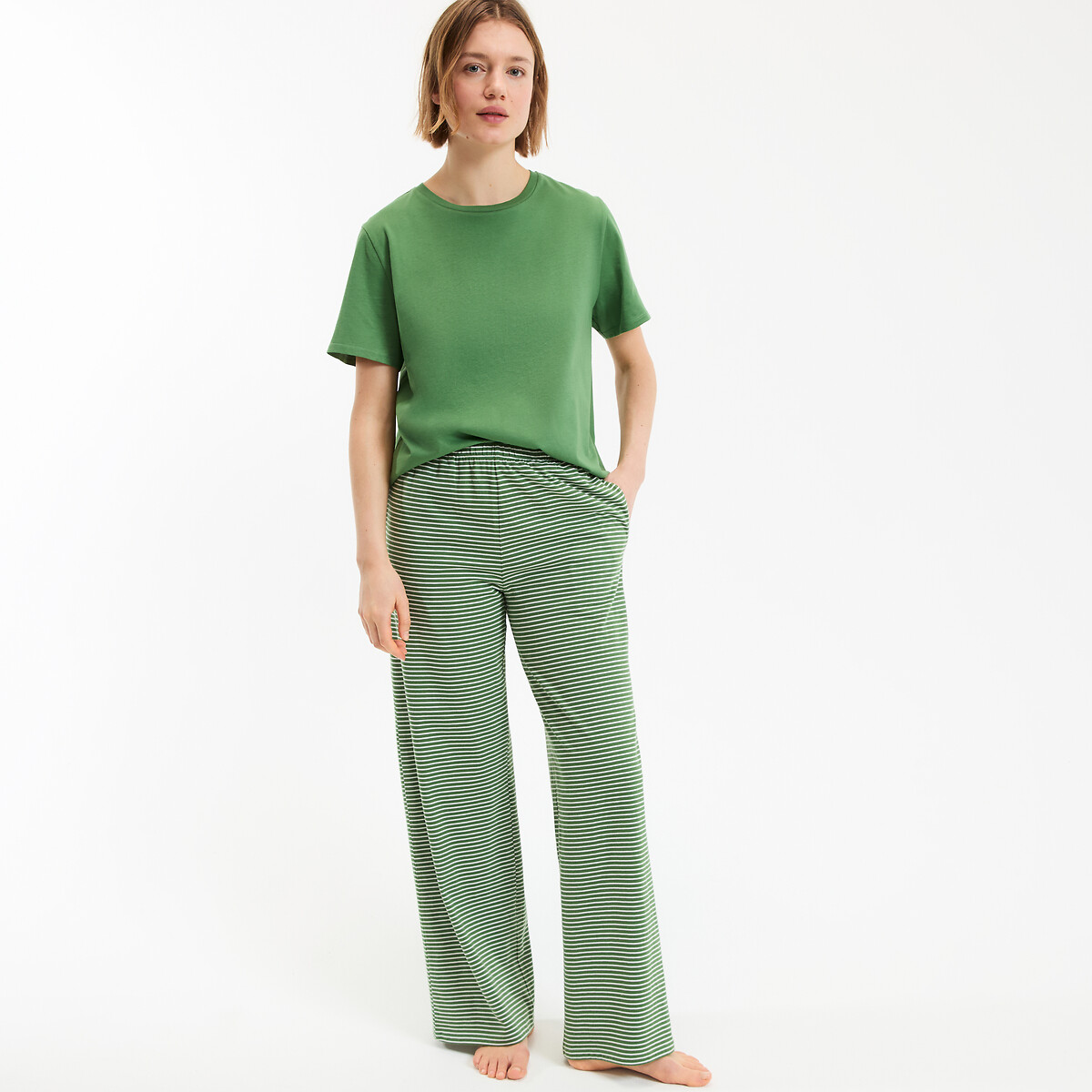 La Redoute Collections Πιτζάμα από τυπωμένο ζέρσεϊ