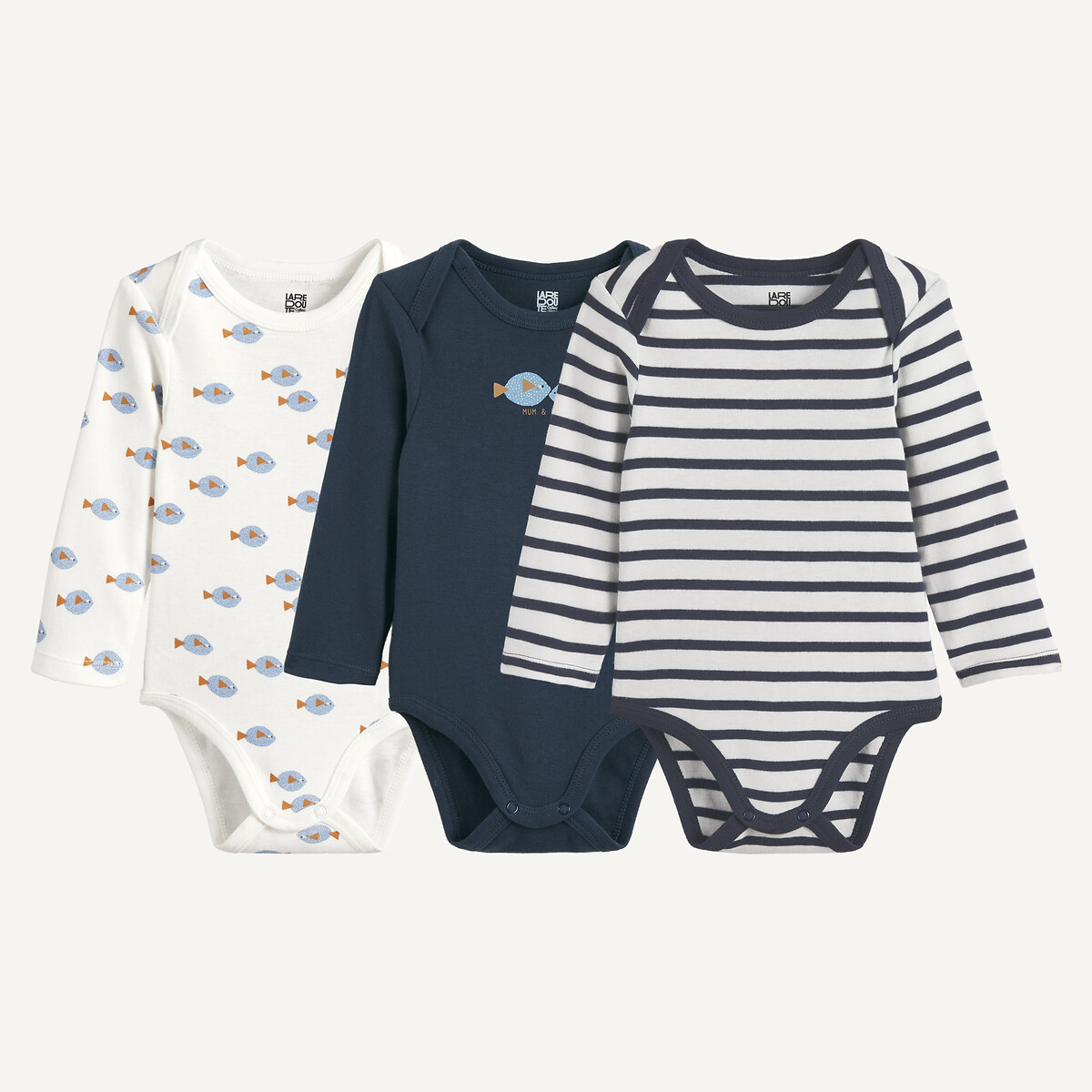 Σετ 3 φορμάκια με μακριά μανίκια